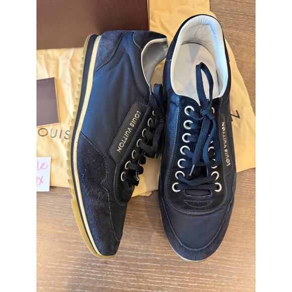 Louis Vuitton Navy Racing Sneakers Shoes Men size US 11 w/ Box + Dust Bags main image 6